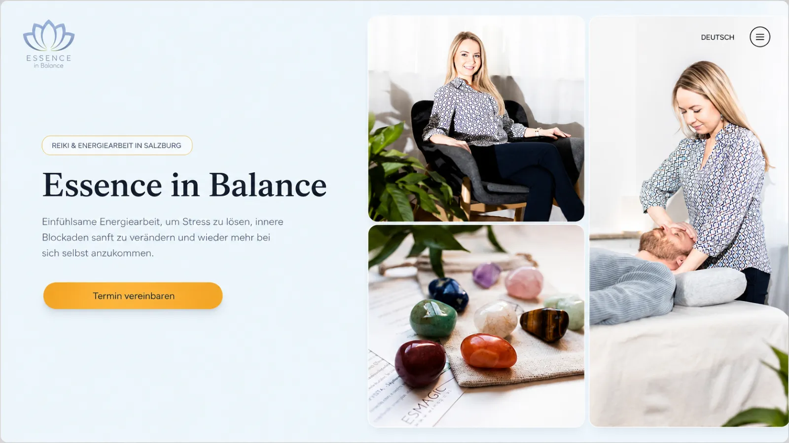 Essence in Balance – Webseite